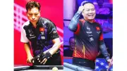 Hoàng 'Sao' thắng Tkon 120-80 ở trận marathon 200 rack billiards