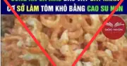Hậu quả khó lường từ tin giả tôm khô Cà Mau làm từ cao su non