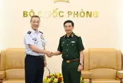 Đại tướng Phan Văn Giang tiếp Tham mưu trưởng Liên quân Nhật Bản