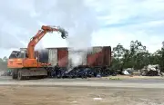 Đắk Lắk: Cháy xe đầu kéo, thiệt hại lớn về tài sản