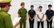 Khởi tố 3 thiếu niên tụ tập bốc đầu xe trên quốc lộ 49B