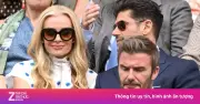 Khoảnh khắc gượng gạo của David Beckham và Katherine Jenkins tại Wimbledon