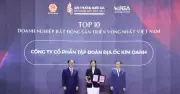 Kim Oanh Group lọt Top 10 doanh nghiệp bất động sản triển vọng nhất Việt Nam