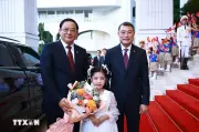 Lễ đón Thủ tướng Lào thăm chính thức Việt Nam