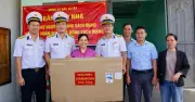 Lữ đoàn 954 Hải quân bàn giao nhà, tặng quà gia đình chính sách tại Khánh Hòa