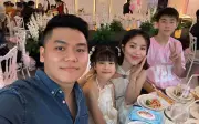 Lệ Phương hạnh phúc bên chồng con, nói một câu thắm thiết