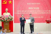 Lê Quốc Minh tái bổ nhiệm Tổng Biên tập Báo Nhân Dân, nhận Huân chương Lao động hạng Ba