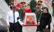 Lễ truy điệu và an táng 16 hài cốt liệt sĩ tại Quảng Ngãi