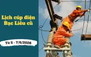 Lịch cúp điện Cà Mau, Bạc Liêu từ 5-7/6/2026: Cúp điện từ sáng sớm hàng loạt khu dân cư