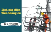 Lịch cúp điện Đồng Tháp, Tiền Giang từ 1/7-6/7/2026: Cúp điện 10-12 tiếng/ngày nhiều khu dân cư