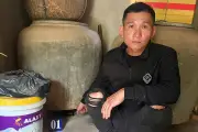 Ly nước mía khó hiểu của kẻ đột nhập chòi canh tôm