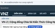 Mạng xã hội Vn-Z ngừng hoạt động, website giữ lại để chia sẻ kiến thức công nghệ