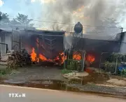 Đồng Nai: Cháy 2 nhà dân tại xã Bò, nhiều vật dụng bị hư hỏng