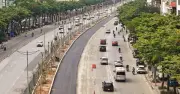 Đường Võ Chí Công nối sân bay Nội Bài khoác áo mới khi dự án chống ngập hoàn thiện