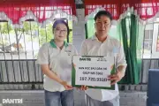 Người cha đơn thân nuôi con trai ung thư nhận gần 200 triệu đồng