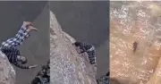 'Người nhện Yemen' tử vong khi leo núi lửa sâu 120m không dây bảo hộ