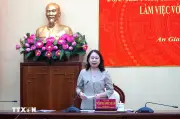 Đoàn kiểm tra giám sát số 29 làm việc với Ban Thường vụ Tỉnh ủy An Giang