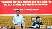 Đoàn Kiểm tra số 12 làm việc với Ban Thường vụ Quân ủy Trung ương