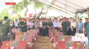 Phú Thọ: Lấy mẫu hài cốt liệt sĩ chưa xác định danh tính