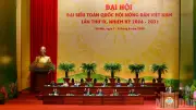 Phiên làm việc đầu tiên Đại hội Hội Nông dân Việt Nam lần thứ IX