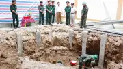 Phát hiện 4 hài cốt liệt sĩ tại công trình bệnh viện ở Quảng Trị