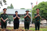 Phát hiện một hài cốt liệt sỹ tại khu vực nghi mộ tập thể 70-90 liệt sỹ