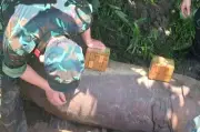 Phát hiện quả bom nặng 350kg trong rừng Lâm Đồng