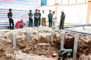 Quảng Trị quy tập 4 hài cốt liệt sỹ tại khu vực Bệnh viện Đa khoa Thạch Hãn