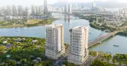 S-Light Tower: Tháp đôi biểu tượng tại trung tâm Nam Đà Nẵng mặt sông Hàn