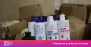Đột kích 'thủ phủ' sản xuất sữa tắm, dầu gội giả quy mô lớn