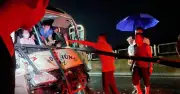 Tai nạn liên hoàn trên cao tốc Tuyên Quang - Phú Thọ, 2 người bị thương