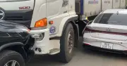 Tai nạn liên hoàn trên quốc lộ 28B, đèo Đại Ninh ùn tắc hơn 5 km