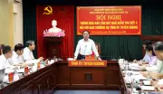 Thông qua dự thảo báo cáo kiểm tra đợt 2 với Thường vụ Tỉnh ủy Tuyên Quang