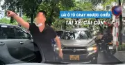 Tài xế đi ngược chiều trên phố Hà Nội còn thách thức, đòi gọi công an