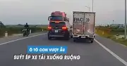 Tài xế Trung Quốc vượt ẩu, suýt gây tai nạn liên hoàn ở Bắc Ninh