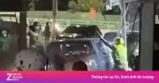 Tạm giữ hình sự đối tượng say rượu lái ôtô lao vào quán nhậu ở Đà Nẵng