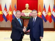 Tổng Bí thư, Chủ tịch nước Tô Lâm tiếp Thủ tướng Campuchia Hun Manet