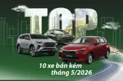 Top 10 ô tô bán chậm nhất tháng 5: Giảm gần 200 triệu vẫn ế