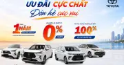 Toyota giảm 50-100% lệ phí trước bạ, hỗ trợ lãi suất vay mua xe đến 30/6