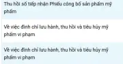 TP.HCM ngừng tiếp nhận hồ sơ mỹ phẩm chứa 4 chất kháng nấm bị cấm