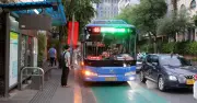 TPHCM sơn làn xe buýt màu xanh phản quang giúp hành khách dễ nhận biết