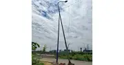 Trụ đèn giao thông hư hỏng tại TP.Thủ Đức gây nguy hiểm
