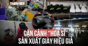 Triệt phá xưởng sản xuất hơn 23.000 đôi giày giả nhãn hiệu nổi tiếng