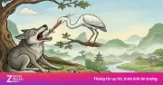Truyện kể trước giờ đi ngủ: Chó sói và sếu - Bài học về lòng biết ơn