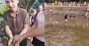 Vợ chồng tát cạn giếng làng tìm dây chuyền vàng rơi