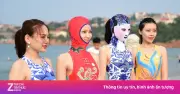 Vì sao người Trung Quốc ưa chuộng đeo mặt nạ khi đi biển?