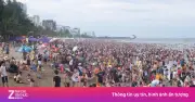 Video: Bãi biển Sầm Sơn đông nghịt khách ngày cuối tuần