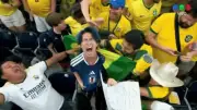 Video CĐV Nhật gào thét giữa đám đông fan Brazil gây sốt MXH