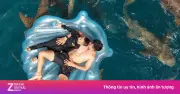 Video gia đình Duy Mạnh bơi giữa đàn cá mập ở Maldives