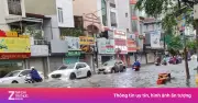 Video mưa lũ: Đường biến thành sông ở Hải Phòng